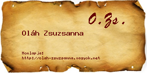 Oláh Zsuzsanna névjegykártya